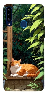 Чохол на Samsung Galaxy A20s red cat фото 1 з 1