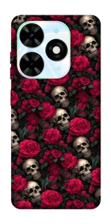Чехол на TECNO Spark Go 2024 Черепа и розы фото 1 из 1