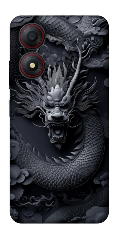 Чохол на ZTE Blade A34 4G black dragon фото 1 з 1