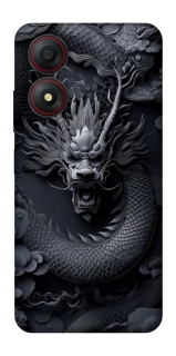 Чехол на ZTE Blade A34 4G black dragon фото 1 из 1