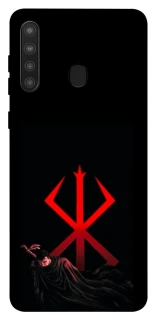 Чехол на Samsung Galaxy A21 Berserk Red Logo фото 1 из 1