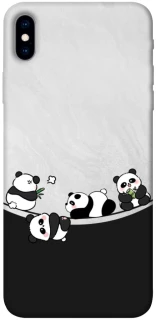 Чохол на Apple iPhone XS Max (6.5") Four pandas фото 1 з 1