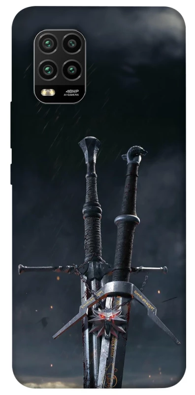 Чехол на Xiaomi Mi 10 Lite Мечи Ведьмака фото 1 из 1