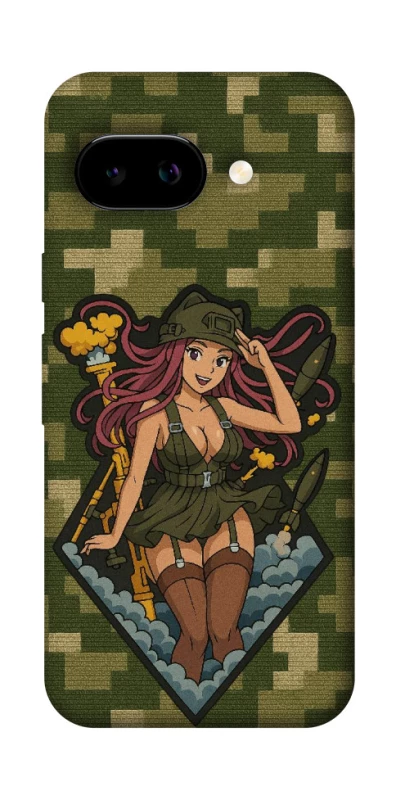Чохол на Google Pixel 9a Military Waifu фото 1 з 1