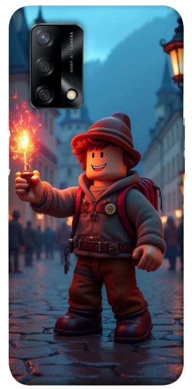 Чохол на Oppo A74 4G Roblox Fire Logo Blue Flames фото 1 з 1