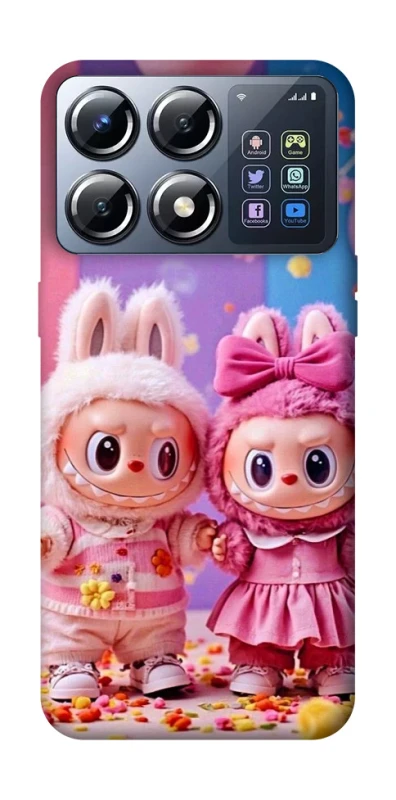 Чохол на Xiaomi POCO X8 Pro Labubu twins ver.2 фото 1 з 1