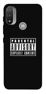 Чохол на Motorola Moto E20 Parental Advisory Label фото 1 з 1