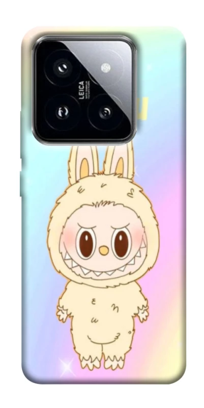 Чехол на Xiaomi 14 Pro Fluffy Rainbow Labubu фото 1 из 1