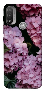 Чохол на Motorola Moto E20 Рожеві гартензії фото 1 з 1