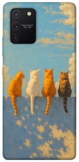 Чехол на Samsung Galaxy S10 Lite cats on wall фото 1 из 1