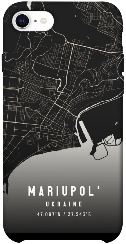 Чохол на Apple iPhone SE (2020) Mariupol map фото 1 з 1