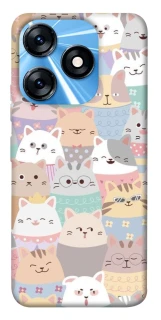 Чохол на TECNO Spark 10 Funny Kittens ver.2 фото 1 з 1