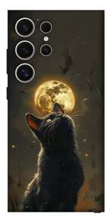 Чехол на Samsung Galaxy S25 Ultra Кот под луной v2 фото 1 из 1