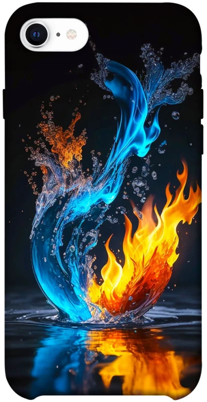 Чехол на Apple iPhone SE (2020) Water And Fire фото 1 из 1