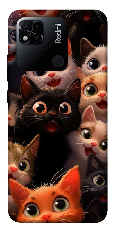 Чехол на Xiaomi Redmi 10A happy cats фото 1 из 1