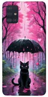 Чохол на Samsung Galaxy A51 Black cat фото 1 з 1