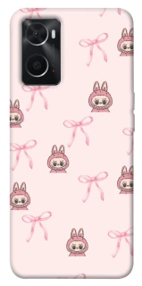 Чехол на Oppo A76 4G Pink bows and Labubus фото 1 из 1