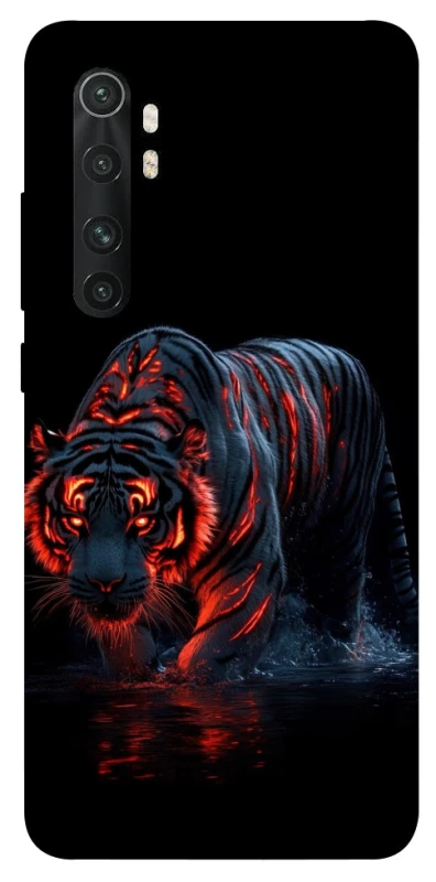 Чохол на Xiaomi Mi Note 10 Lite fire tiger фото 1 з 1