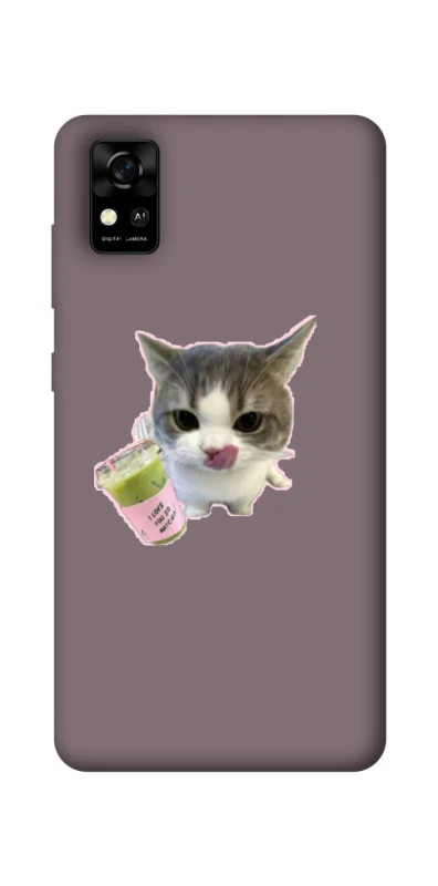 Чохол на ZTE Blade A31 cat matcha фото 1 з 1