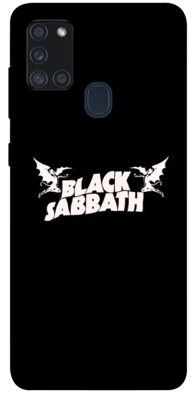 Чохол на Samsung Galaxy A21s Black Sabbath logo ver.2 фото 1 з 1