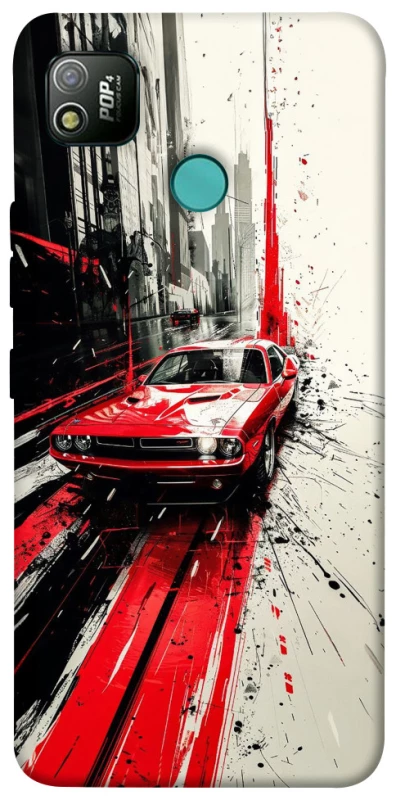 Чехол на TECNO POP 4 Painted Mustang фото 1 из 1