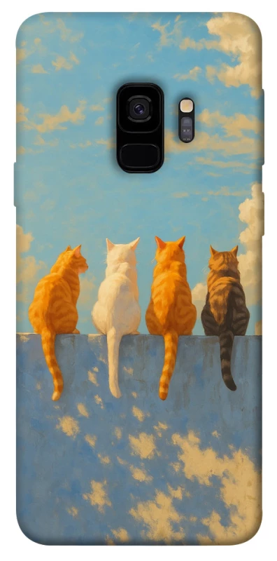 Чохол на Samsung Galaxy S9 cats on wall фото 1 з 1