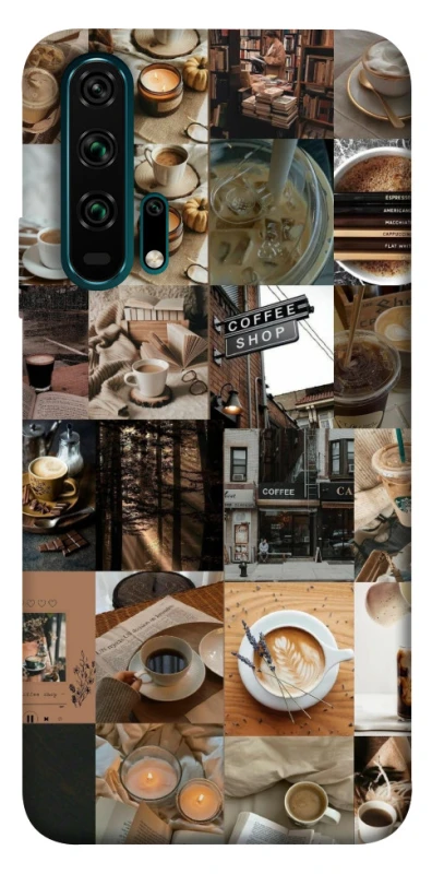 Чохол на Huawei Honor 20 Pro Coffee collage ver.3 фото 1 з 1
