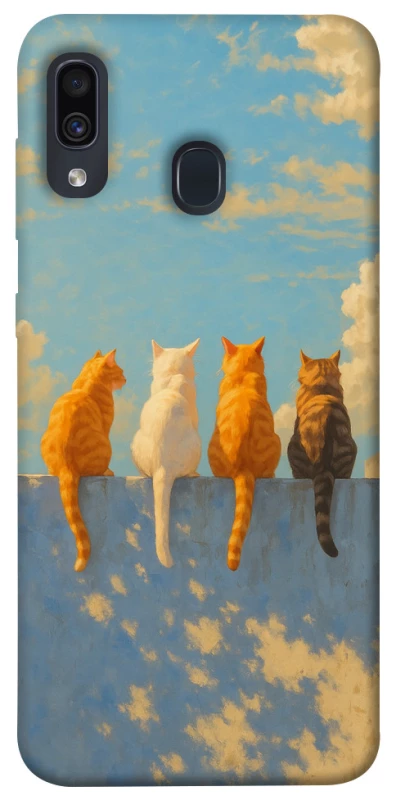 Чехол на Samsung Galaxy A20 / A30 cats on wall фото 1 из 1