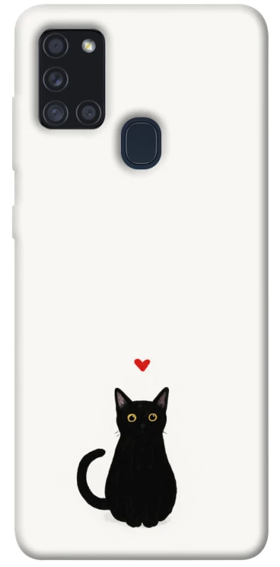 Чохол на Samsung Galaxy A21s cat in love фото 1 Чохол на Samsung Galaxy A21s cat in love фото 1 з 1