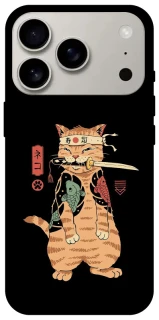 Чехол на Apple iPhone 17 Pro (6.3") Кот-самурай фото 1 из 1