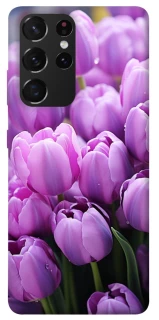 Чехол на Samsung Galaxy S21 Ultra Фиолетовые тюльпаны фото 1 из 1