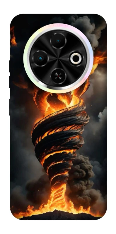 Чехол на TECNO Spark 30C Огненный торнадо фото 1 из 1