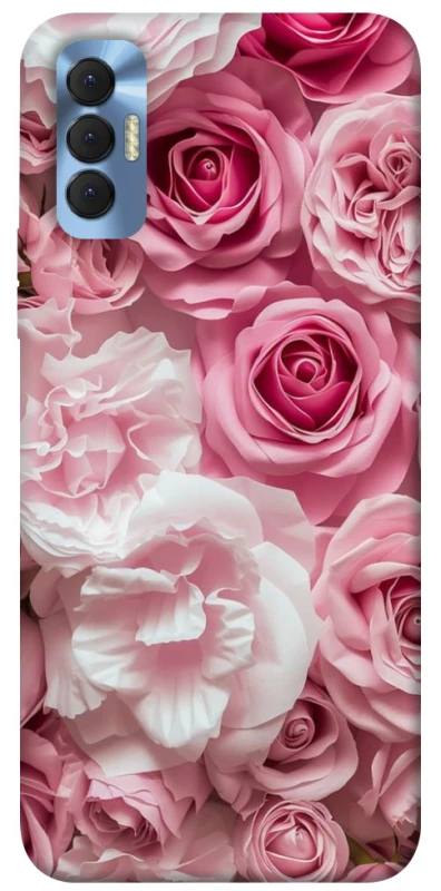 Чехол на TECNO Spark 8P Розовые цветы фото 1 из 1