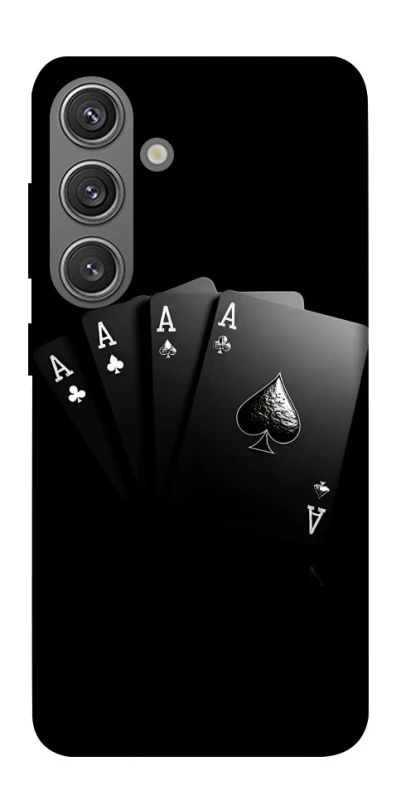 Чохол на Samsung Galaxy S24 Black Cards фото 1 з 1