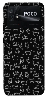Чохол на Xiaomi Poco C40 Black Cats фото 1 Чохол на Xiaomi Poco C40 Black Cats фото 1 з 1