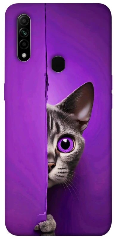 Чохол на Oppo A31 Кіт-підглядач фото 1 з 1