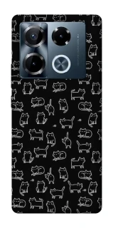 Чохол на Infinix Note 40 Pro 4G Black Cats фото 1 Чохол на Infinix Note 40 Pro 4G Black Cats фото 1 з 1