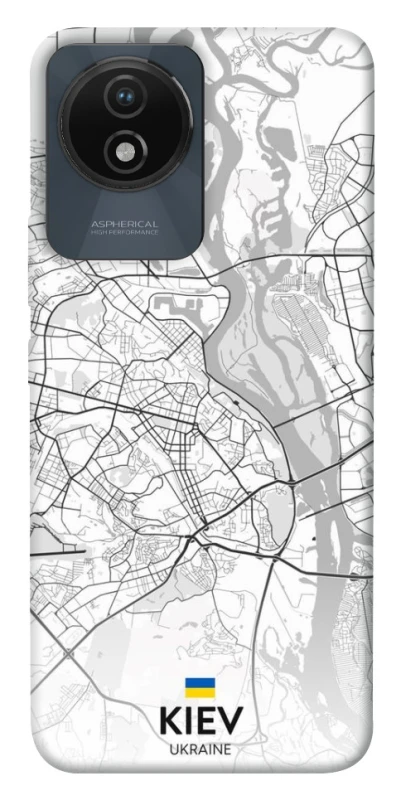 Чохол на Vivo Y02 Kiev white map фото 1 з 1