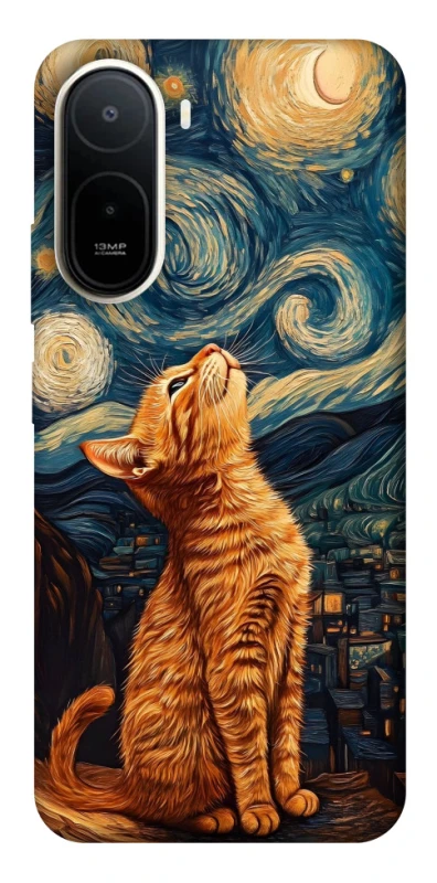 Чохол на Xiaomi Redmi A7 Pro 4G van gogh cat фото 1 з 2