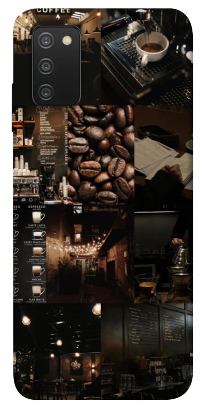 Чехол на Samsung Galaxy A03s Coffee collage ver.1 фото 1 из 1