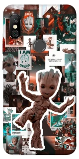 Чехол на Xiaomi Redmi Note 6 Pro Mini Groot v2 фото 1 из 1