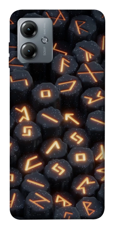 Чехол на Motorola Moto G14 Огненые руны фото 1 из 1