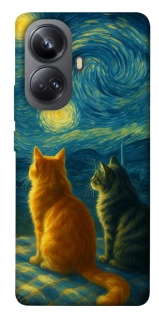 Чехол на Realme 10 Pro+ Cats under the stars фото 1 из 1