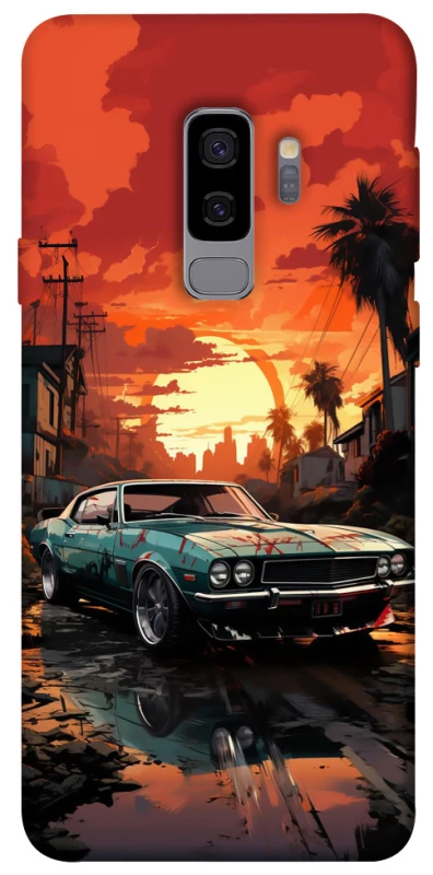 Чехол на Samsung Galaxy S9+ Car at sunset фото 1 из 1