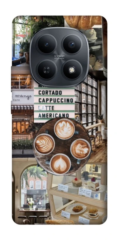 Чохол на Xiaomi Redmi Note 15 4G/5G (EU) Coffee collage ver.5 фото 1 з 1
