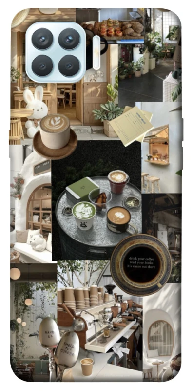 Чохол на Oppo F17 Pro Coffee collage ver.4 фото 1 з 1
