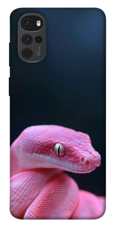 Чохол на Motorola Moto G22 Рожева змія фото 1 з 1