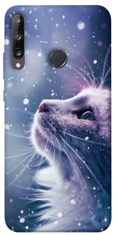 Чехол на Huawei P40 Lite E Snow cat фото 1 из 1
