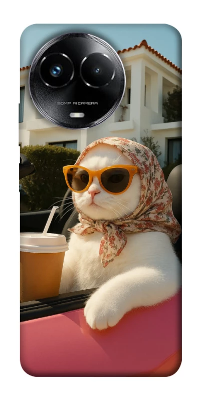 Чохол на Realme C67 4G Stylish Cat Cruise фото 1 з 1