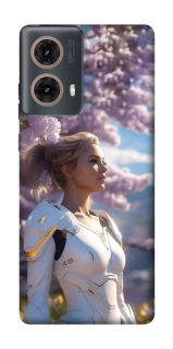 Чехол на Motorola Moto G85 Cyber space girl ver.1 фото 1 из 1